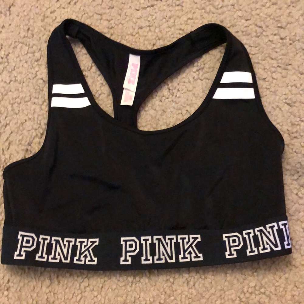 Victoria’s Secret pink crop sports bra